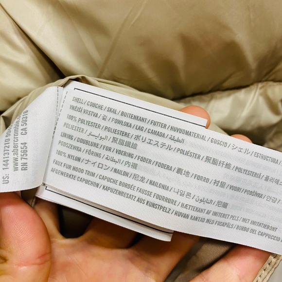 NWT Abercrombie Fitch Women’s Parka Jacket Puffer Coat Size Xl - Picture 13 of 13